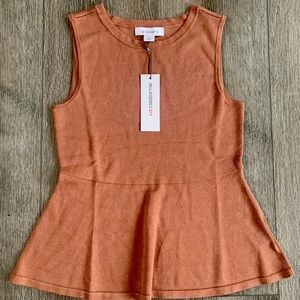 NEW Liz Claiborne Dress Flow Tank Blazer Rust
